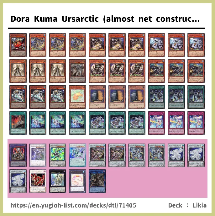 Ursarctic Deck List Image