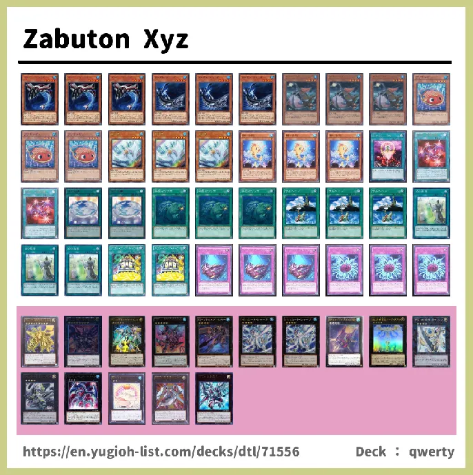 Xyz Monster Deck List Image
