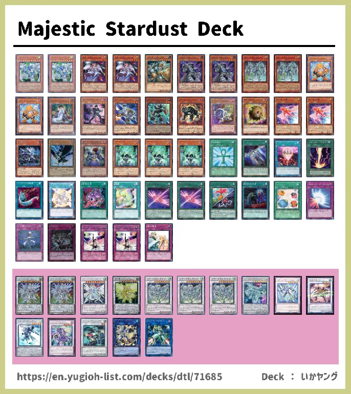 Stardust Deck List Image