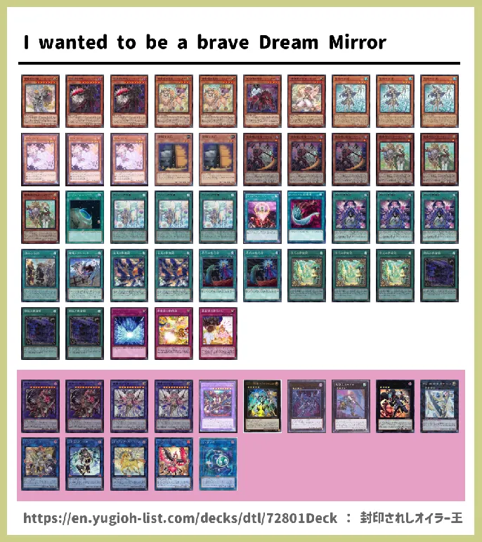 Dream Mirror Deck List Image