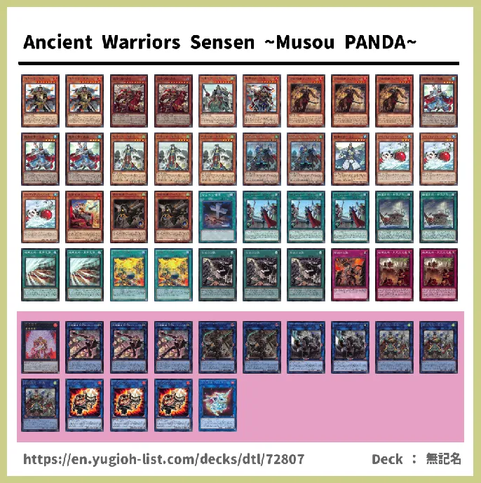 Ancient Warriors Deck List Image