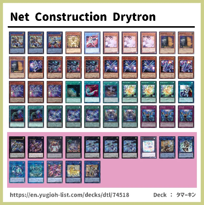 Drytron Deck List Image