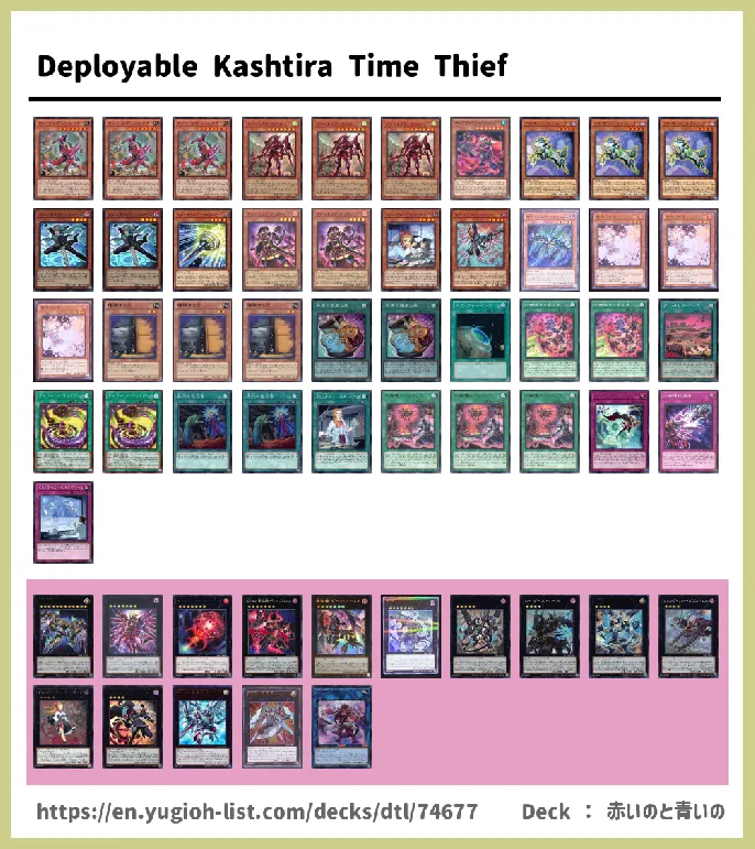 Time Thief Deck List Image