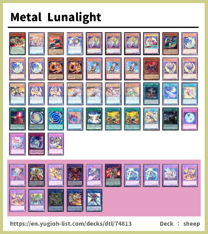 Lunalight Deck List Image