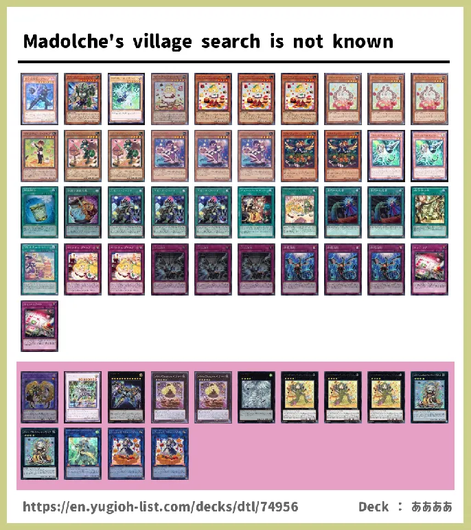 Madolche Deck List Image