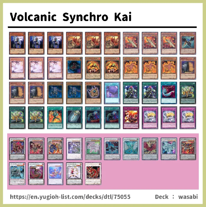 Volcanic Deck List Image