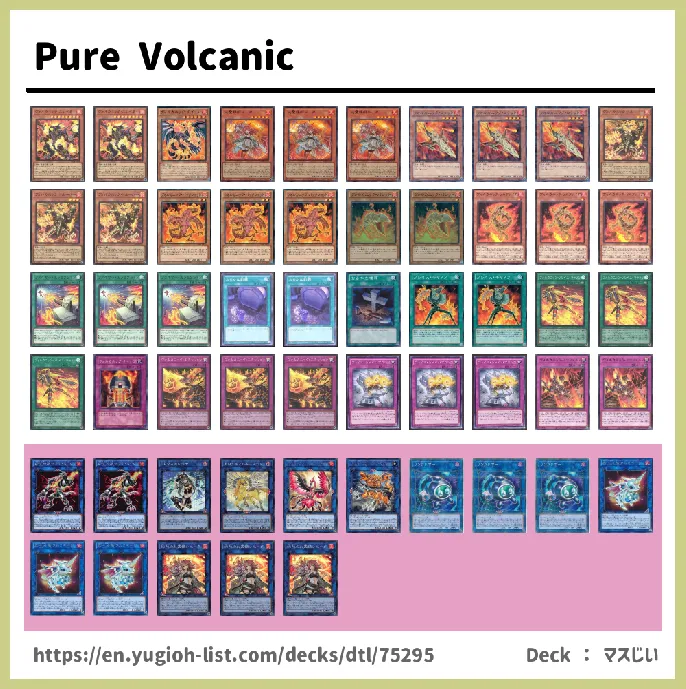 Volcanic Deck List Image