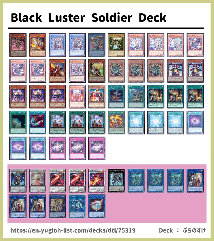 Black Luster Soldier Deck 